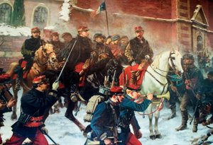General Faidherbe i kamp på Biefviller-lès-Bapaume, 3. januar 1871